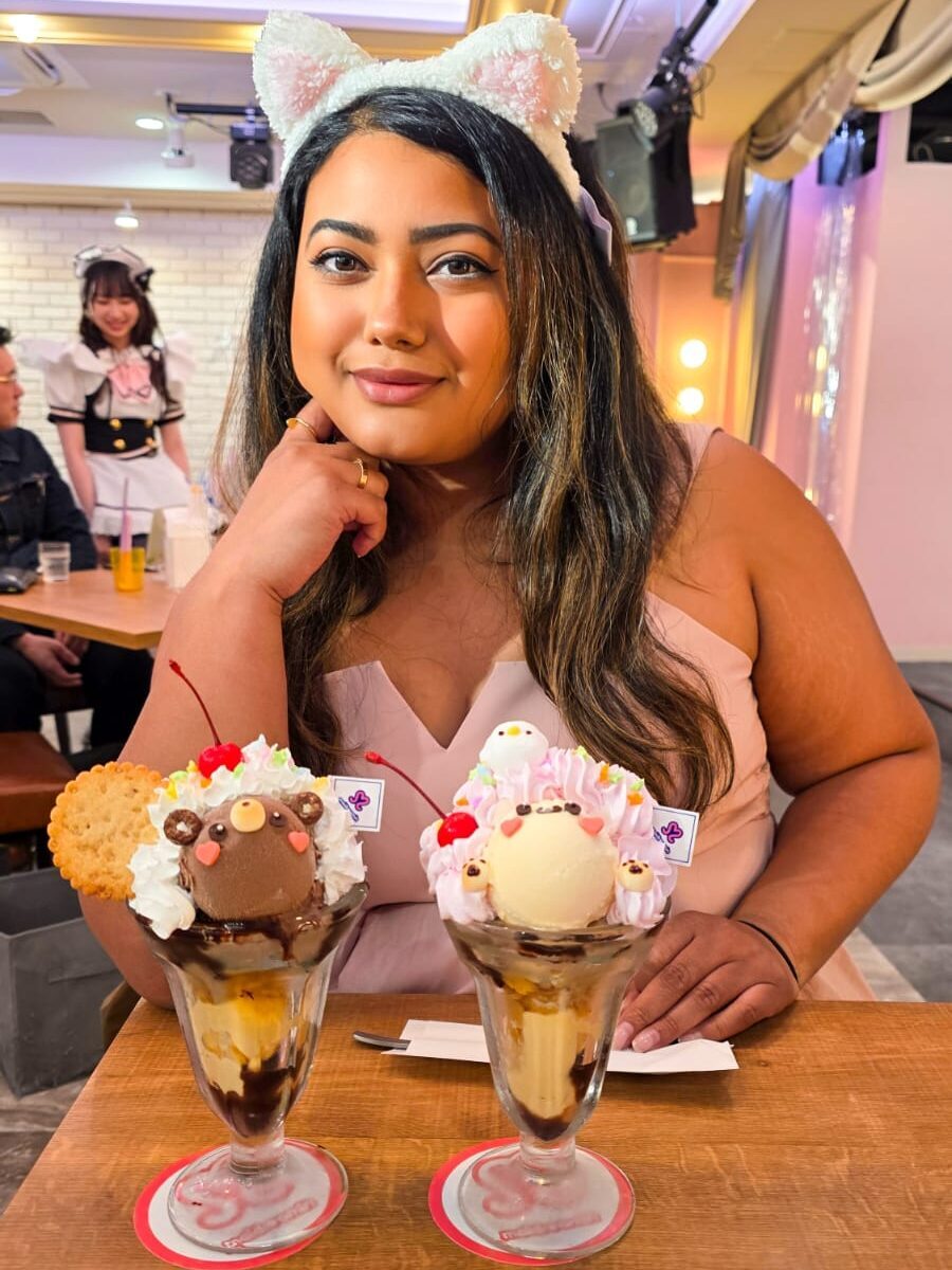 Maid Cafe's in Tokyo Japan. Cute Ice cream